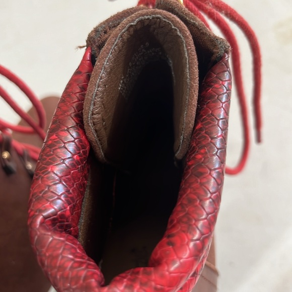 Shoe dazzle, size 8, brown and red - Picture 5 of 6